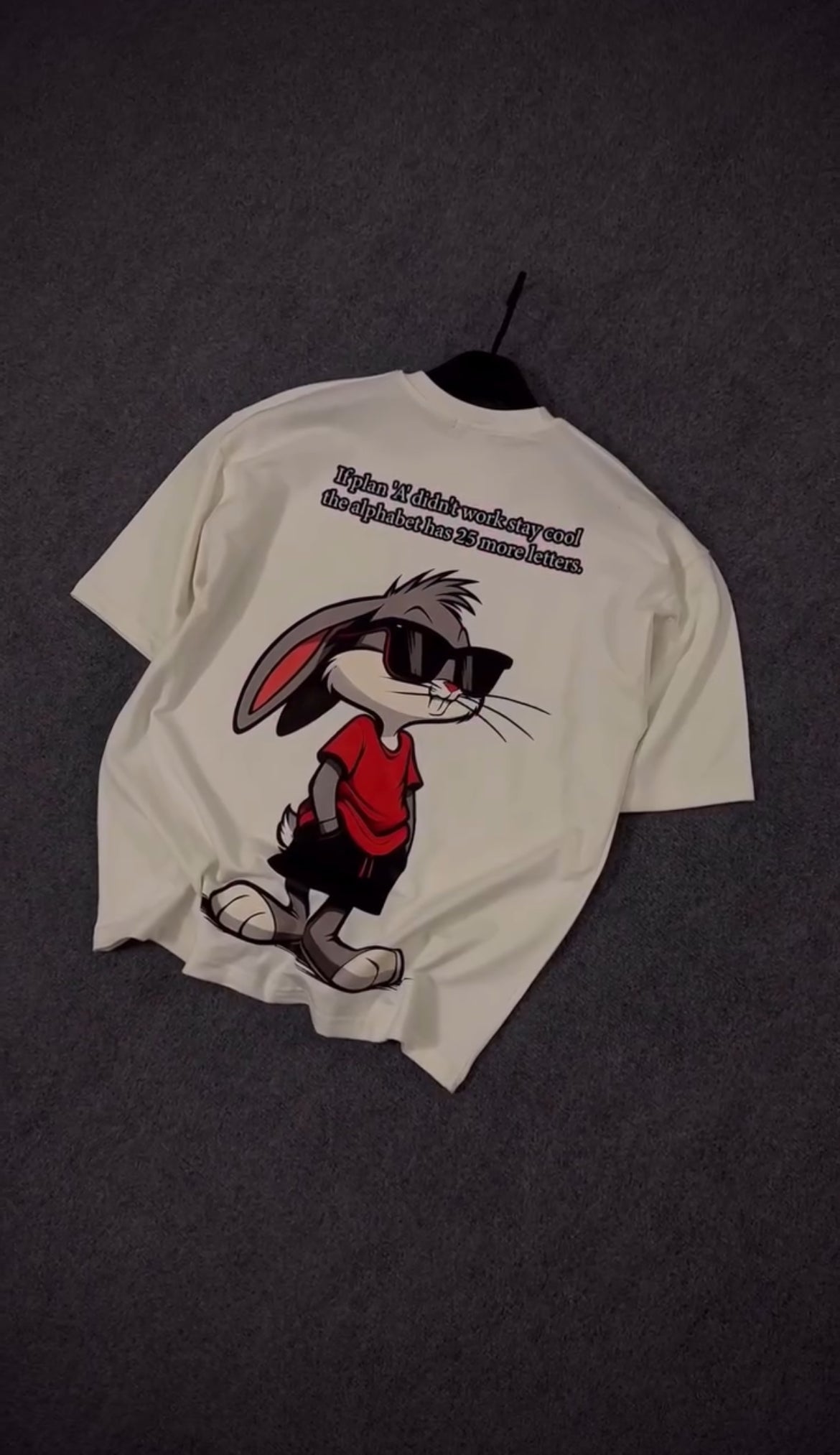 “Cool Bunny Graphic T-Shirt”