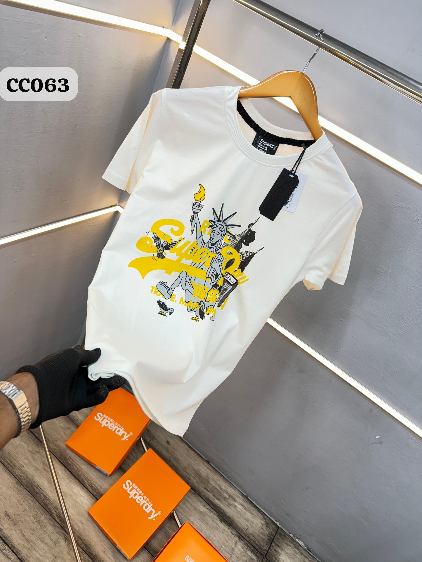 SUPER DRY IMP SIGNATURE TEE