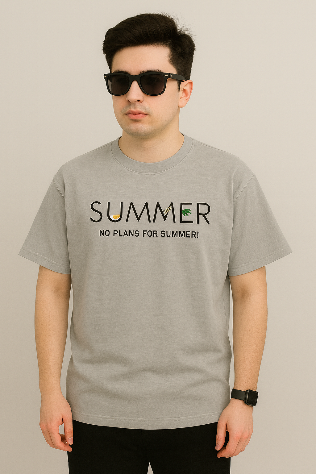 “SUMMER VIBES “ Premium Drop Shoulder tees