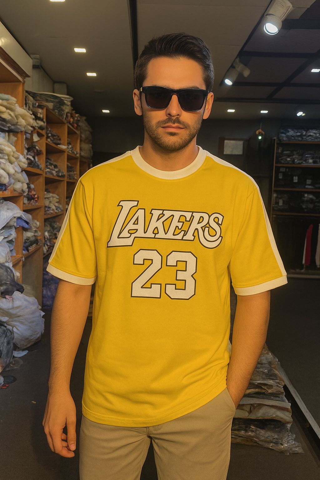 “LAKERS 23 “ Drop Shoulder T-Shirt