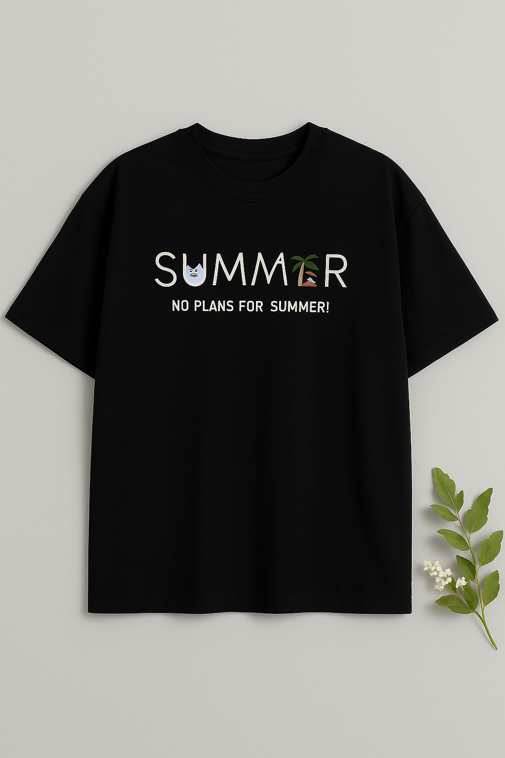 “SUMMER VIBES “ Premium Drop Shoulder tees