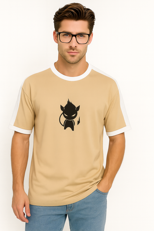 DEVIL FLAME DROP SHOULDER TEE