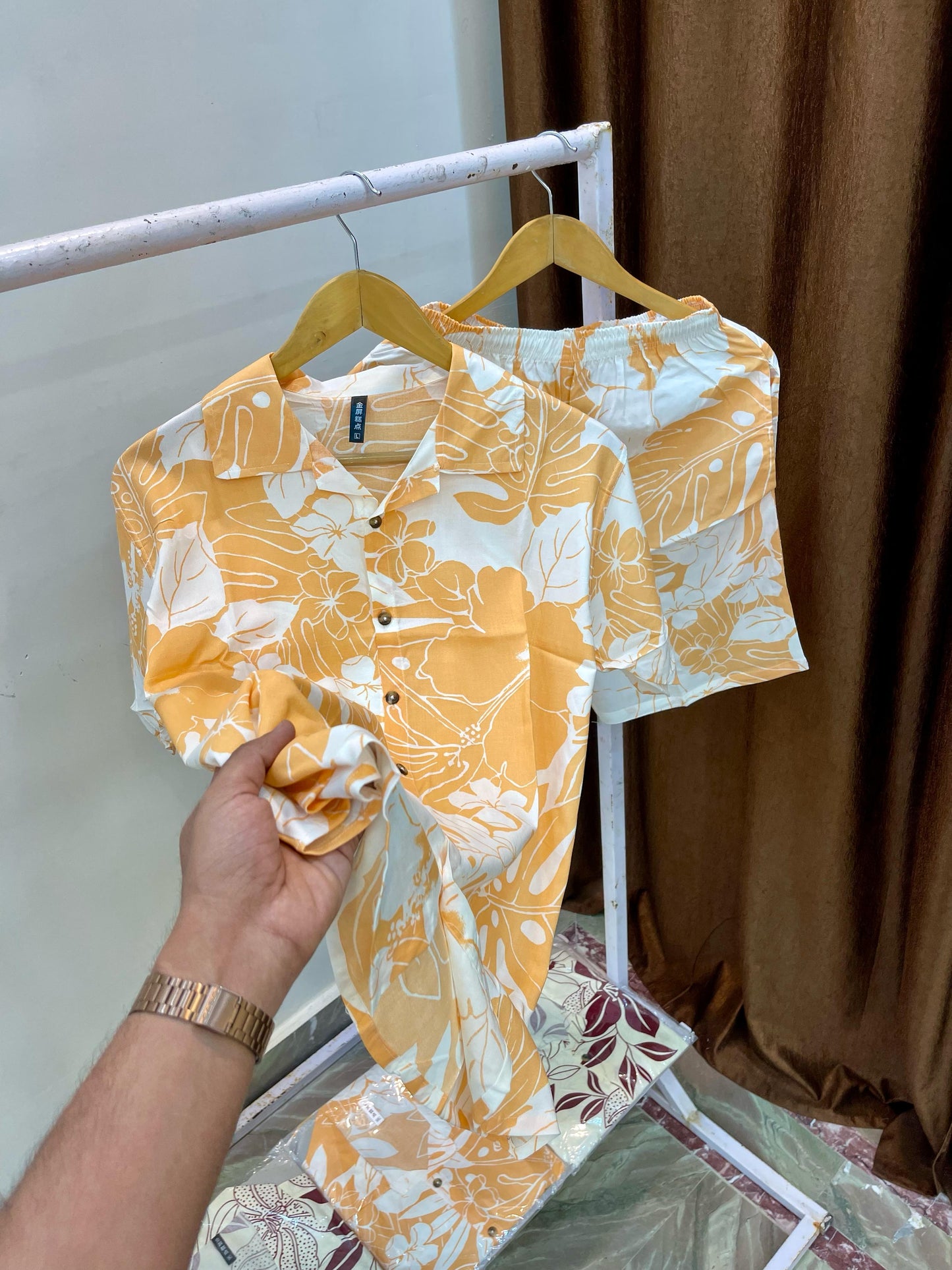 Floral Linen Nicker Suit