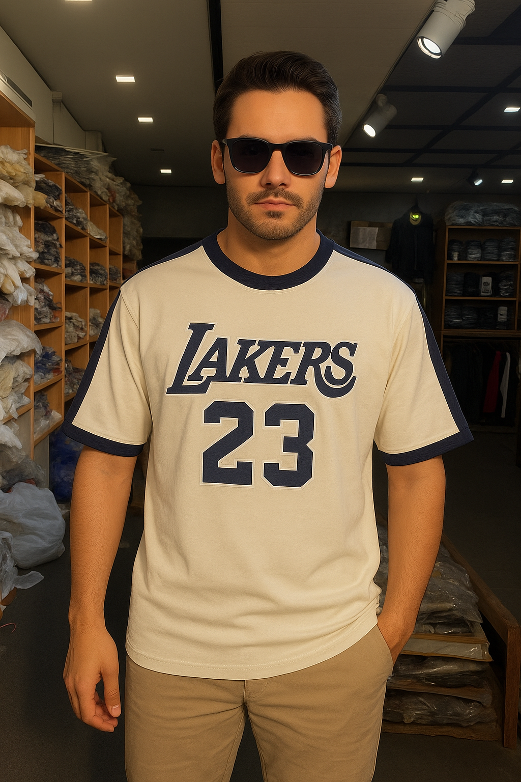 “LAKERS 23 “ Drop Shoulder T-Shirt