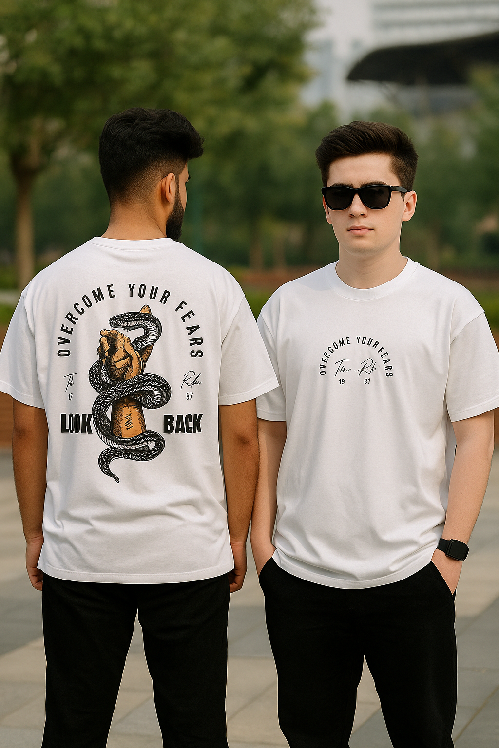 LOOK BACK “SNAKE “ Graphic tees