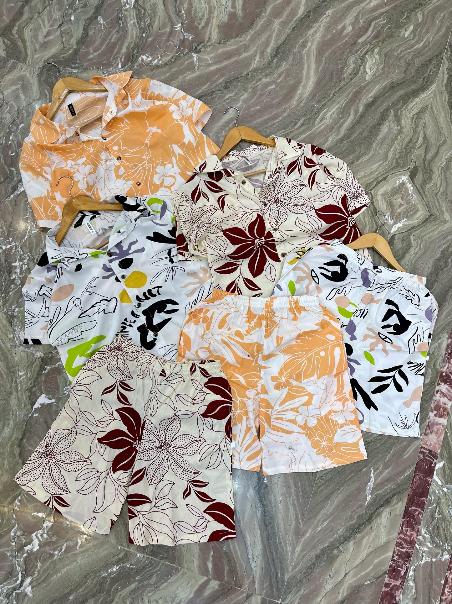 Floral Linen Nicker Suit