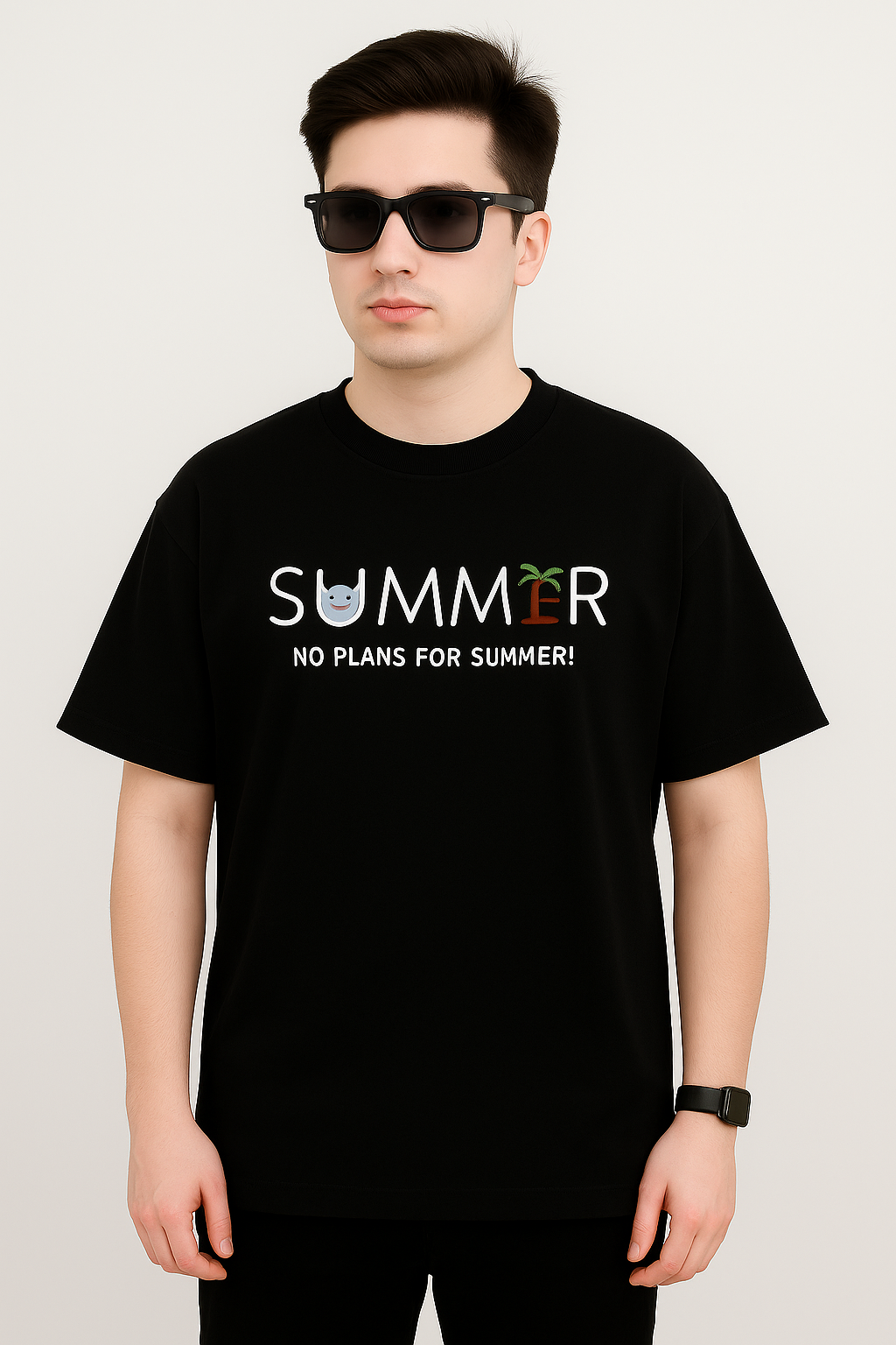 “SUMMER VIBES “ Premium Drop Shoulder tees