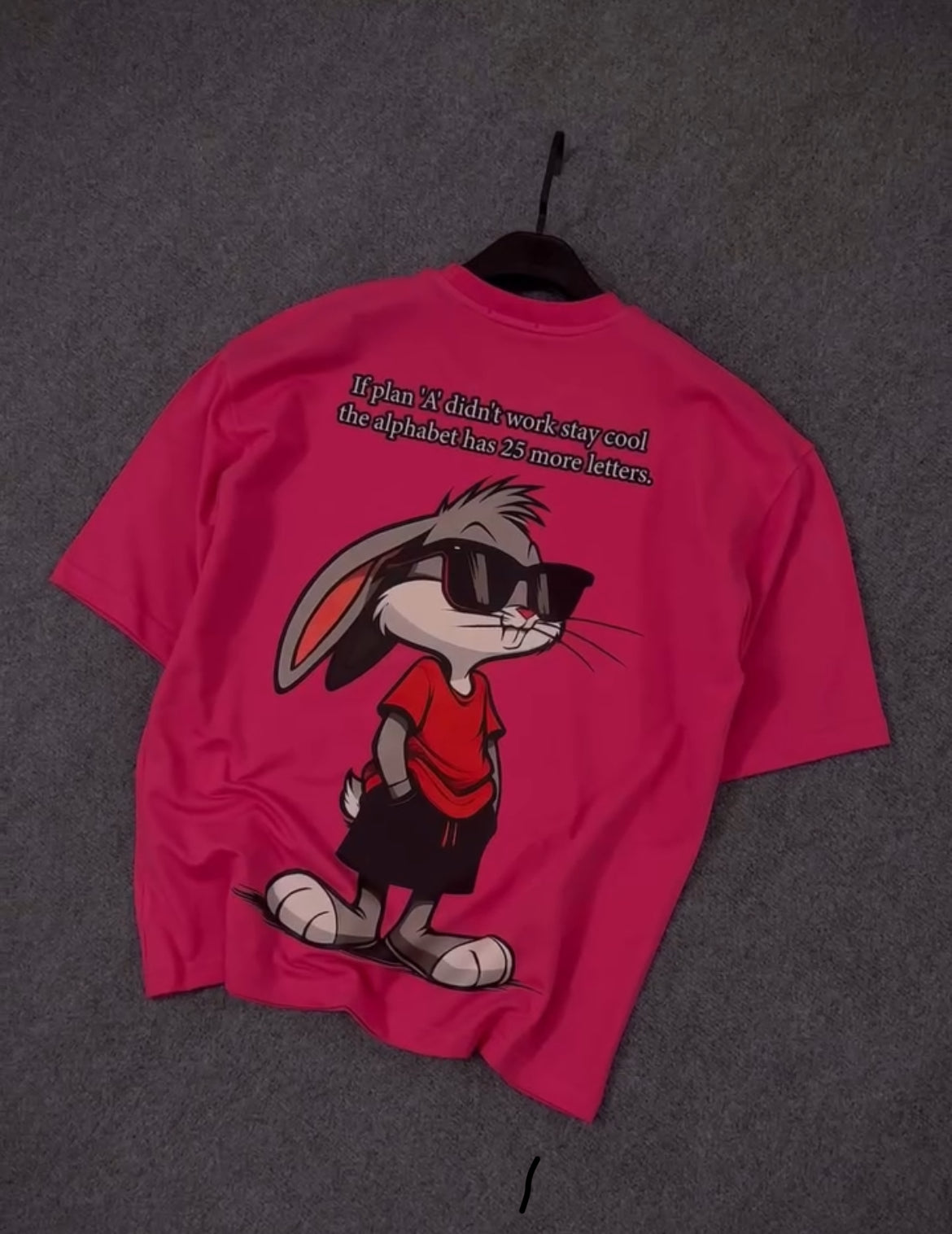 “Cool Bunny Graphic T-Shirt”
