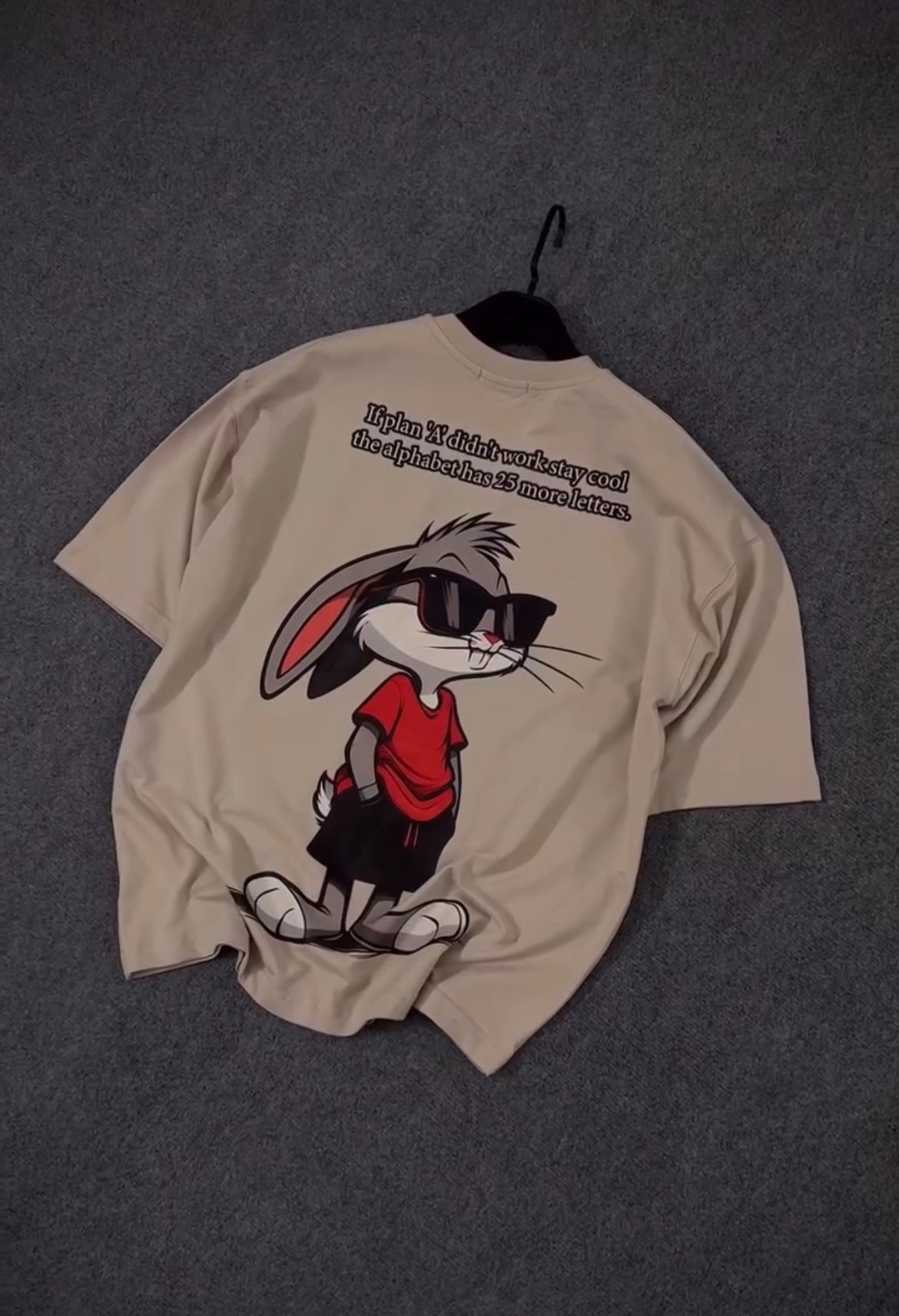 “Cool Bunny Graphic T-Shirt”