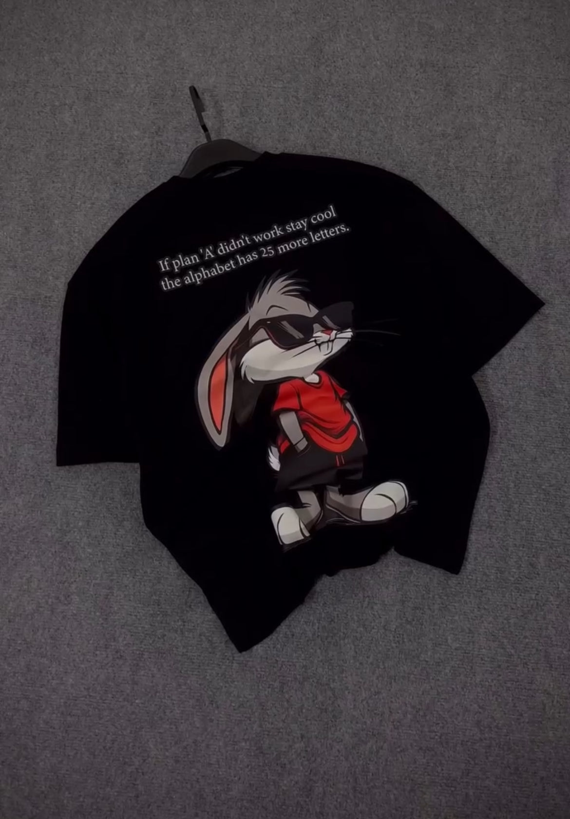 “Cool Bunny Graphic T-Shirt”