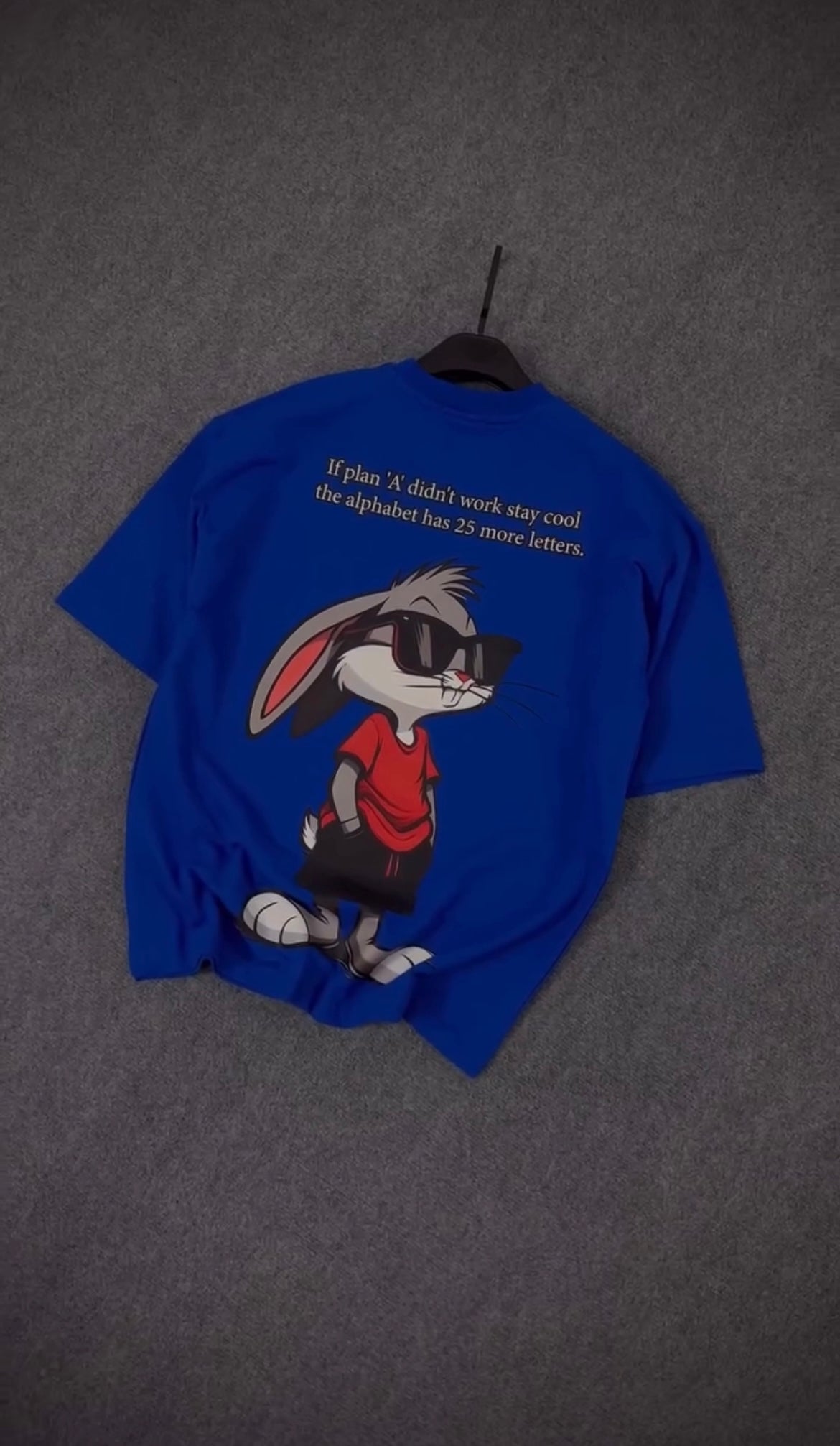 “Cool Bunny Graphic T-Shirt”
