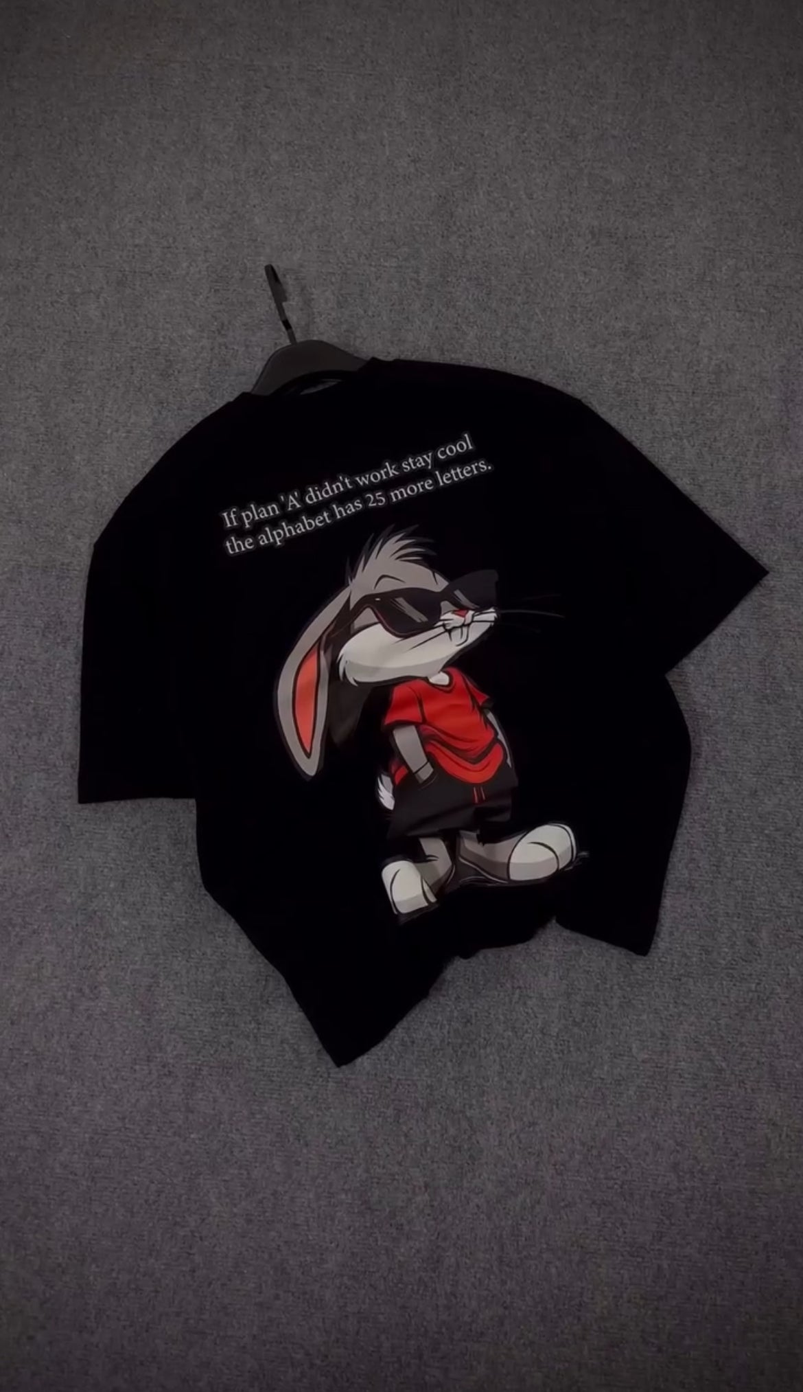 “Cool Bunny Graphic T-Shirt”