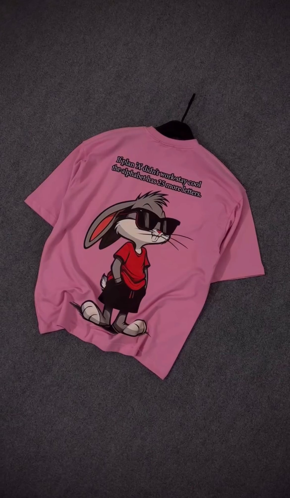 “Cool Bunny Graphic T-Shirt”